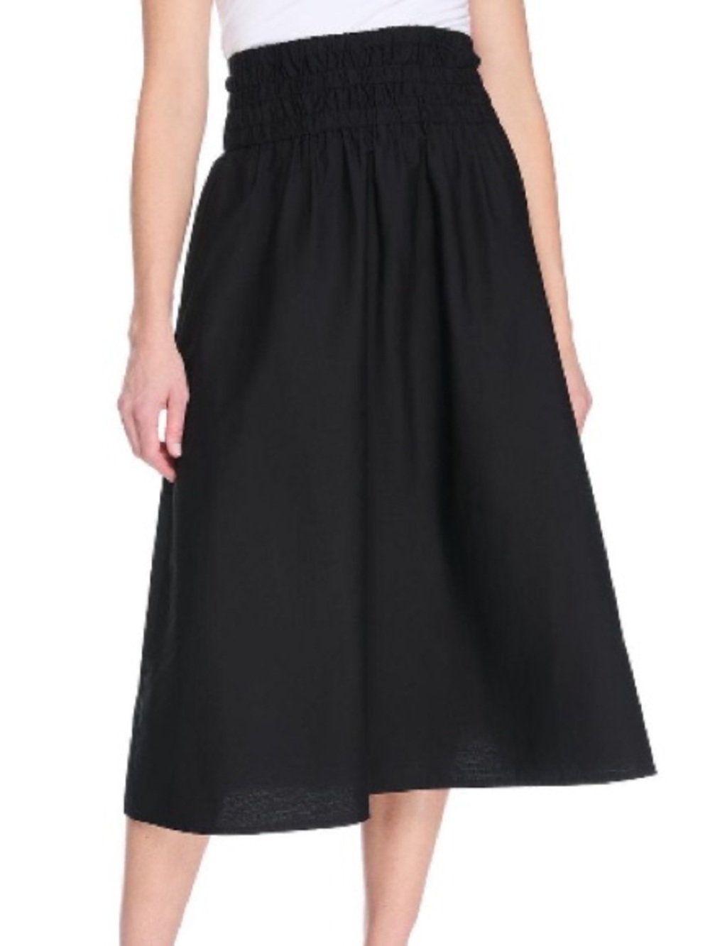 🔥10 for $100🔥 NWT black poplin midi skirt size XS